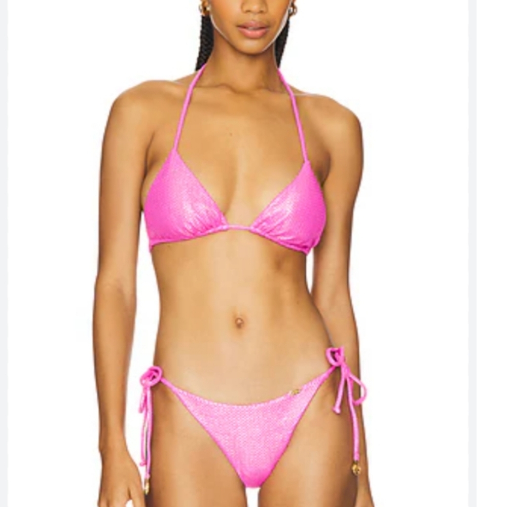 Milly Metallic Pink Bikini Size M/L